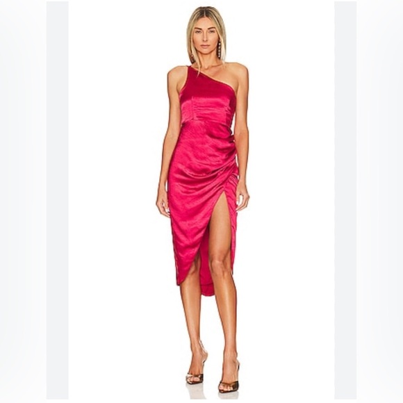 REVOLVE Lovers and Friends Renata One Shoulder Midi Dress Size XL - Picture 1 of 5